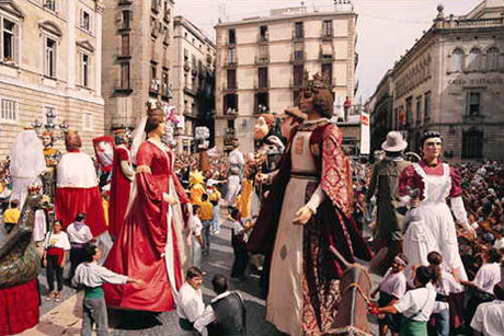 куклы гиганты, фестиваль Испания